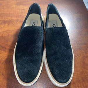 Ugg Australia Adley‎ Perf Women's Shoes Size 7 Suede Leather Slip On 1018375